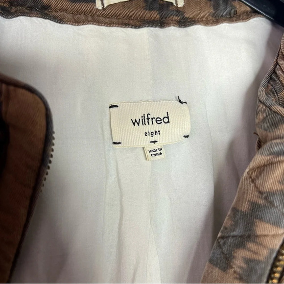 Wilfred Aritzia jacket coat  quilted brown lace pattern elbow patches luxe boho - Picture 14 of 14